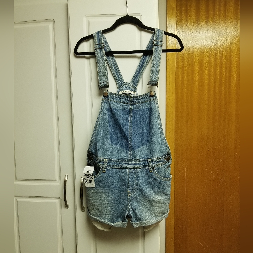 🍁🌺Denim Blvd. denim short overalls
